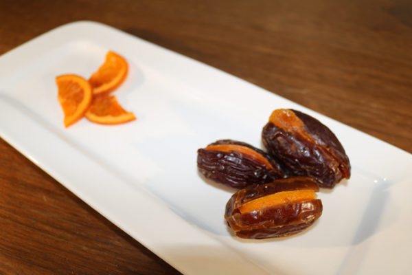 Khalas Dates With Orange Peels